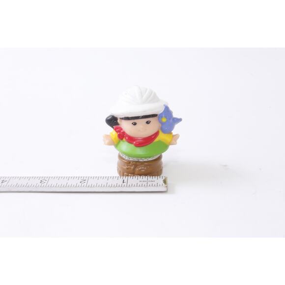 Fisher Price Little People Zoo Train 1999 Sonja, White Cap, Green Skirt, PVC Fig - Picture 2 of 2